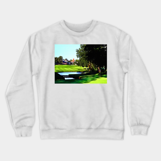 10th Hole at The Belfry Crewneck Sweatshirt by terryhuey